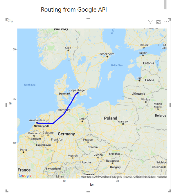 Routing from Google API