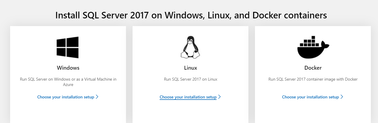 SQL Server on Linux, docker