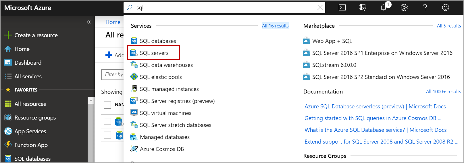 SQL Servers in Azure