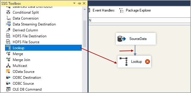 Add a Lookup Transformation in SSIS