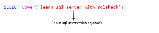 Use SQL Lower function with all lower case characters in an expression