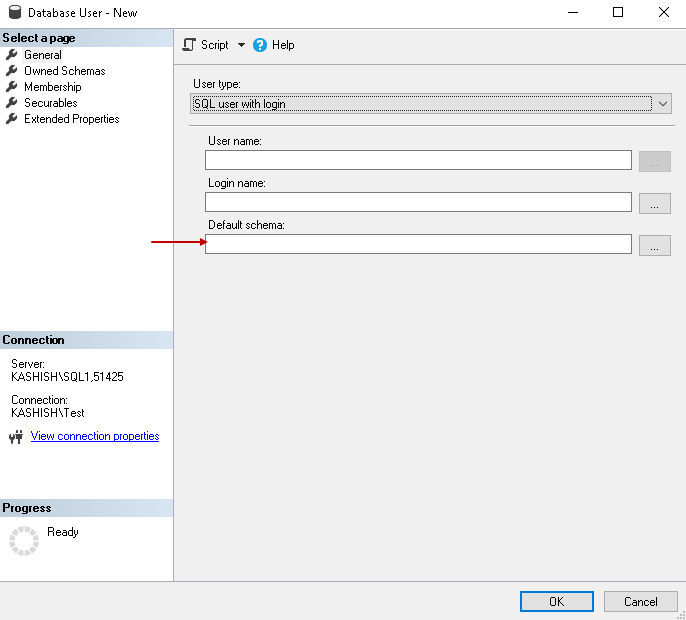 Default schema of a user