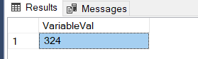 Assigning  a value to SQL Variable from a scalar-valued function