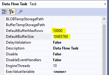 data flow task properties