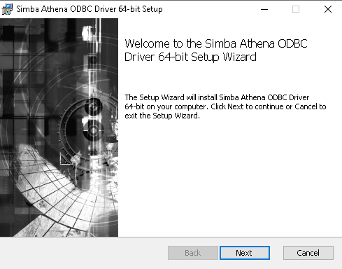 Download 64-bit Simba Athena ODBC driver