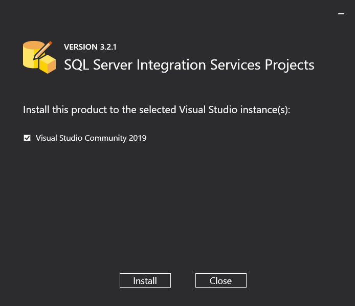 Select Visual Studio version