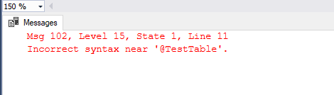 How to create index for table variables in SQL Server