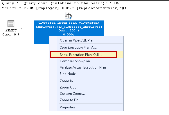 Show Execution Plan XML
