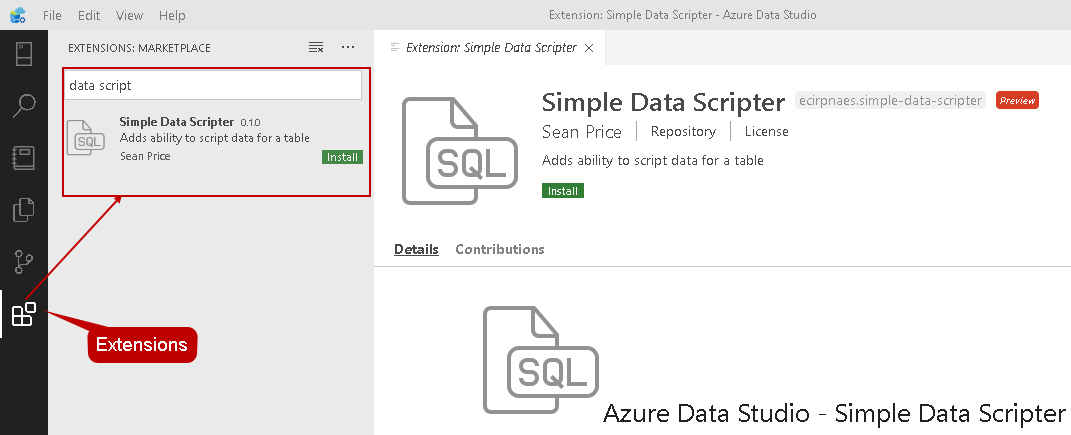 Simple Data Scripter 
