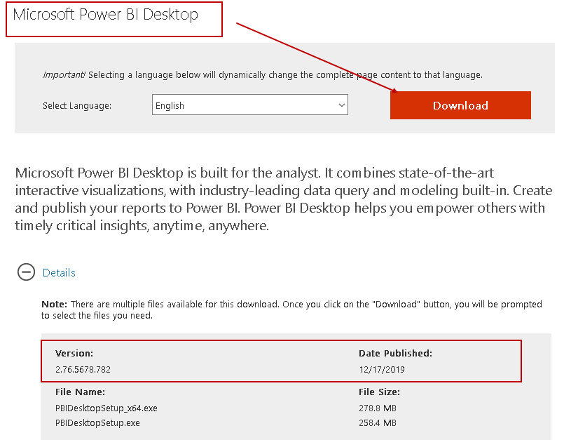 Power BI Desktop December 2019 release 