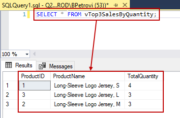 CREATE VIEW SQL Modifying views in SQL Server