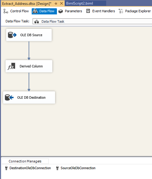 generated package data flow task
