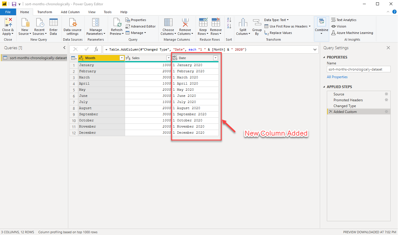 How To Create Month Column In Power Bi Printable Templates