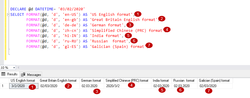 SQL Format Date using Culture