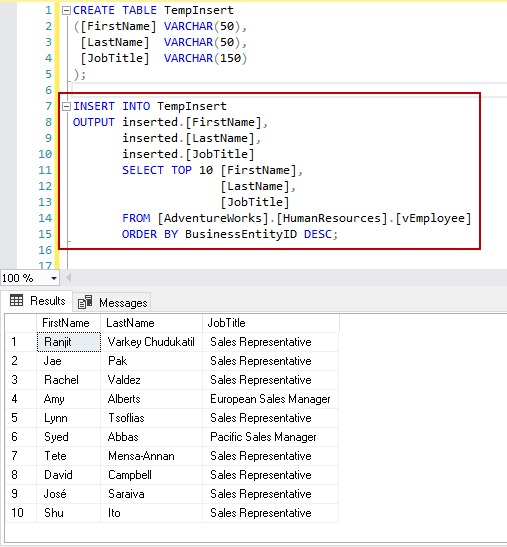 SQL TOP clause and examples