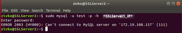 Connection to remote MySQL server refused 