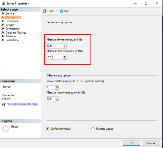 Memory Allocation for Performance Tuning