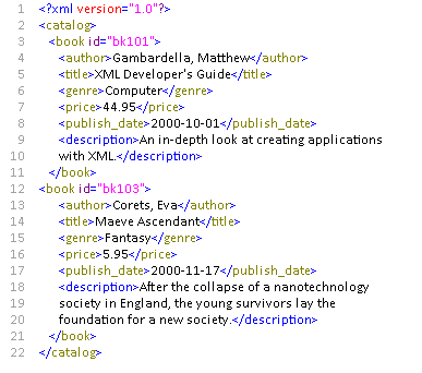 Base XML file