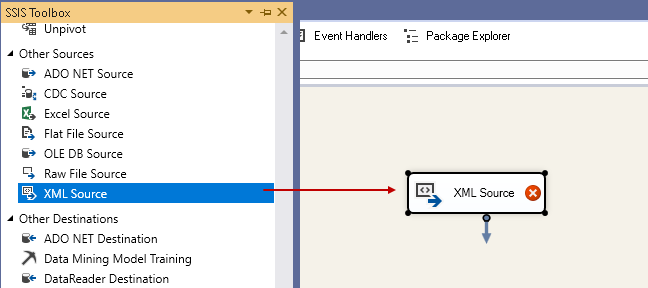Rename the SSIS task