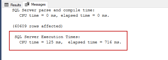 STATISTICS TIME report