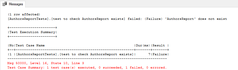 Test to check if object exists fails