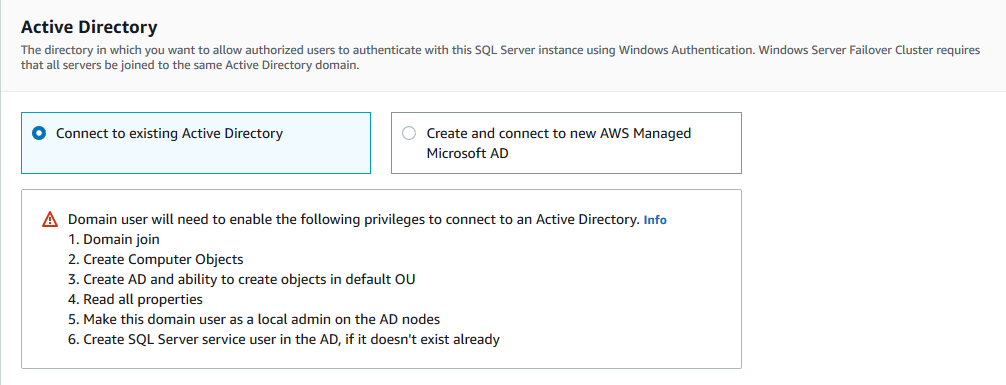 AWS managed Microsoft Active directory