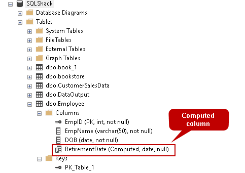 Computed column