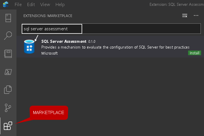 SQL Server Assessment extension 