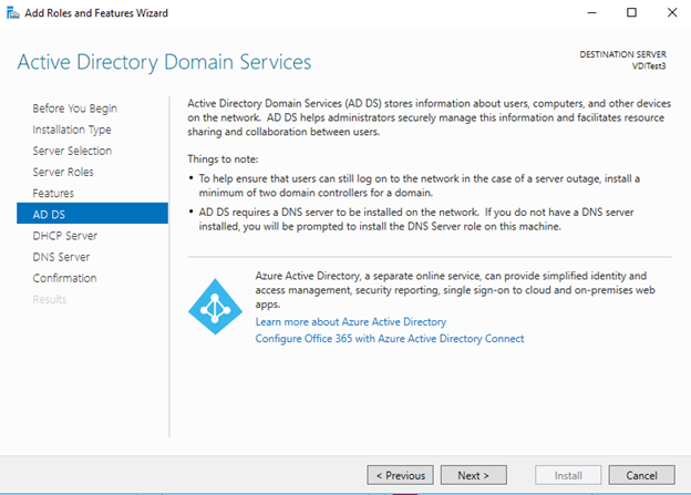 Active directory domain service