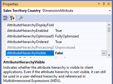 Set the AttributeHierarchyVisible to False for the attribute property