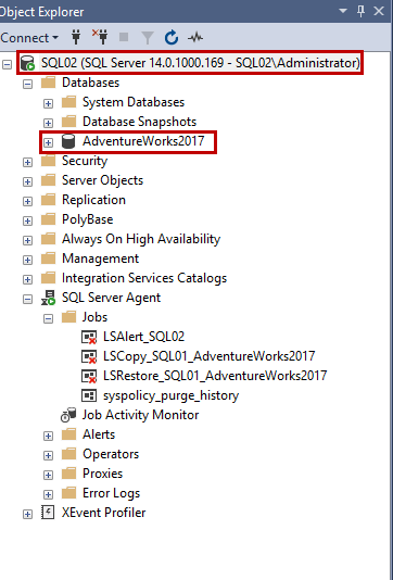SQL Database have been migrated on secondary server.