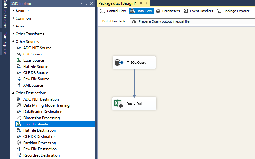 SSIS data flow task