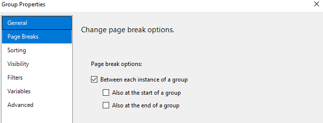 Adding the page break for exporting SSRS Reports to Multiple Sheets of Excel. 
