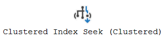 Clustered index seek operator icon
