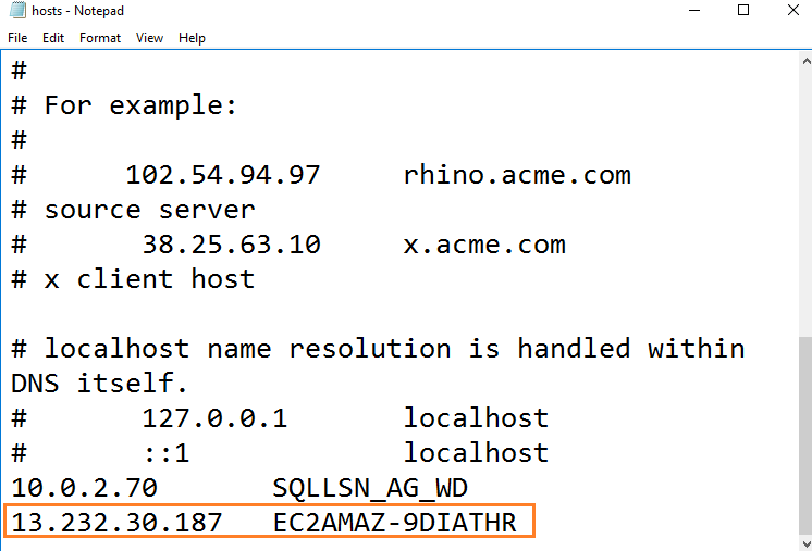 RDS instance IP address 
