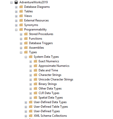System Data Types