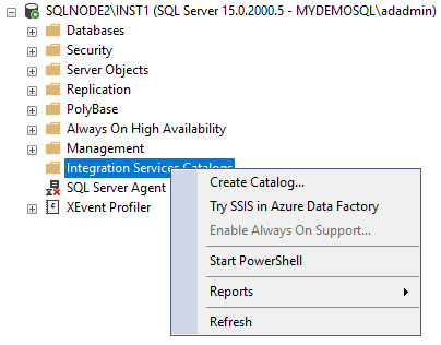 Create an integration service catalog