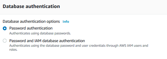 Database authentication