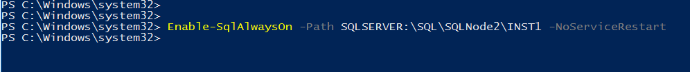Enable AG configuration for SQL Service 