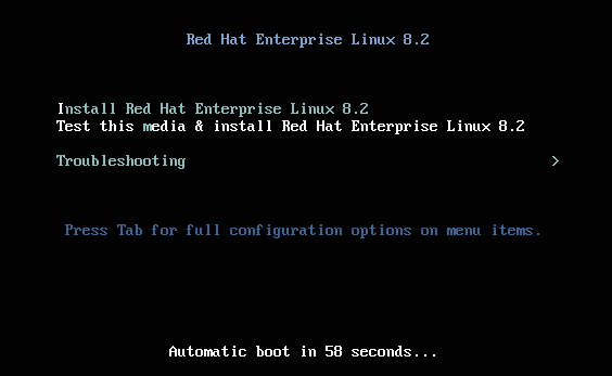 RedHat Enterprise Linux 18.2 setup