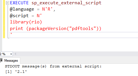 sp_execute_external_script stored procedure 