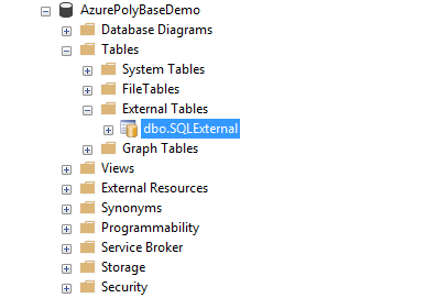 Create an external table 