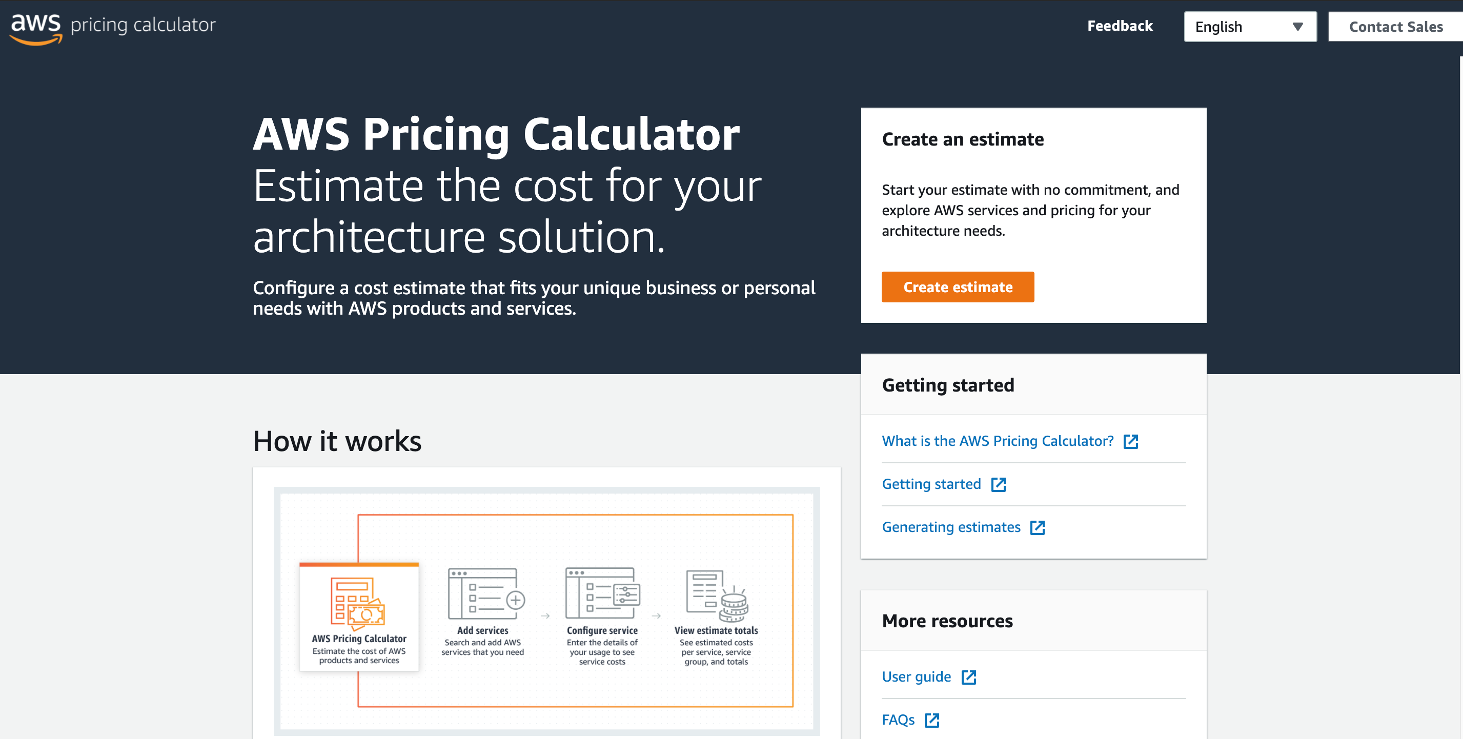 AWS Pricing Calculator - AWS Billing