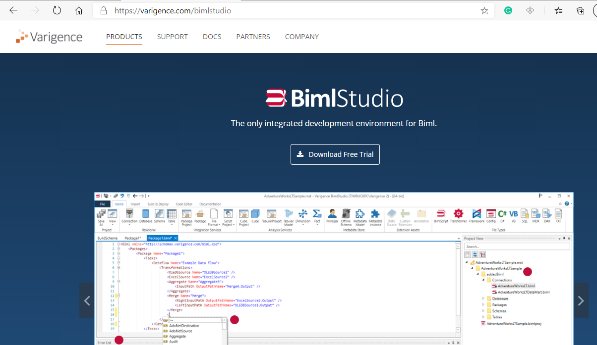 BimlStudio homepage