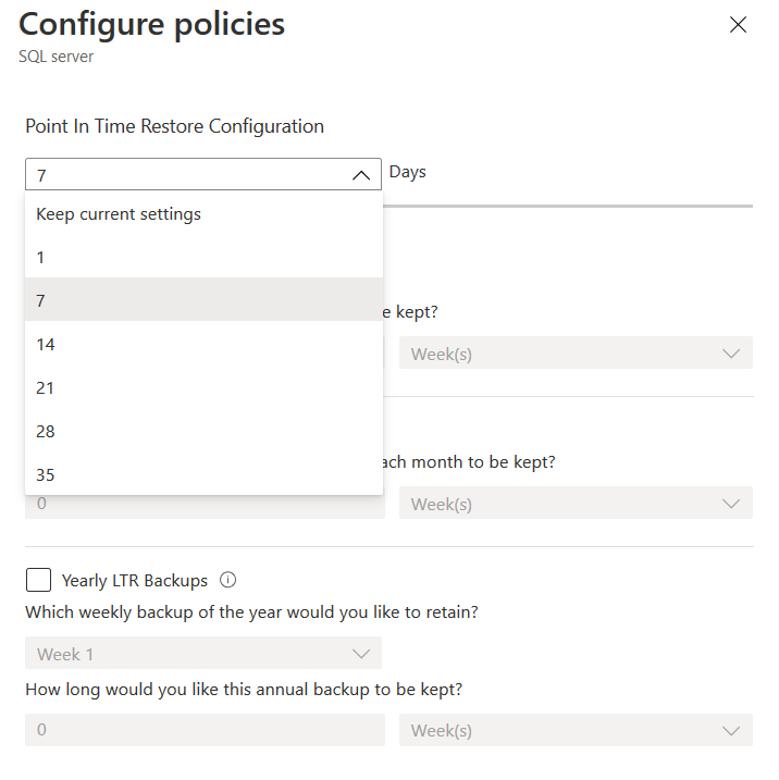 configuring backup policies