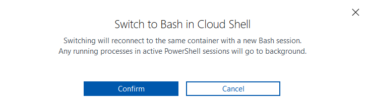 default Cloud Shell.