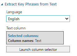 Configuration of Extract Key Phrases from Text 