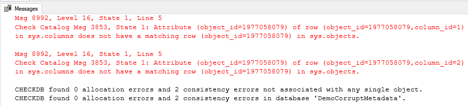 Consistency error of SQL database