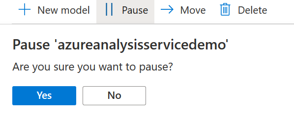 Pause analysis services