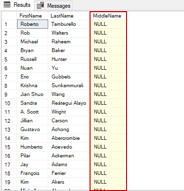 How to retrieve SQL NULL values to use IS NULL expression